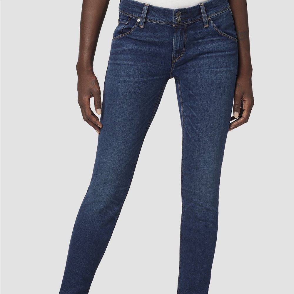Hudson Collin Flap Skinny Mid Rise Jean